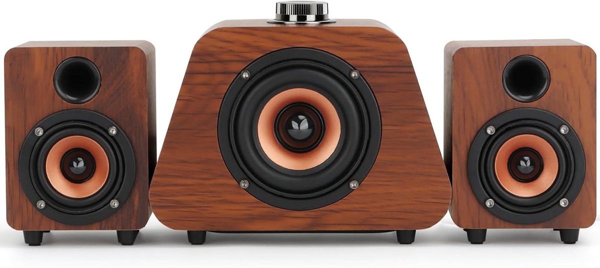 Pc Luidsprekers - Mini Boxen - Muziek Luisteren - Met Subwoofer - 2.1 Systeem - Zwart