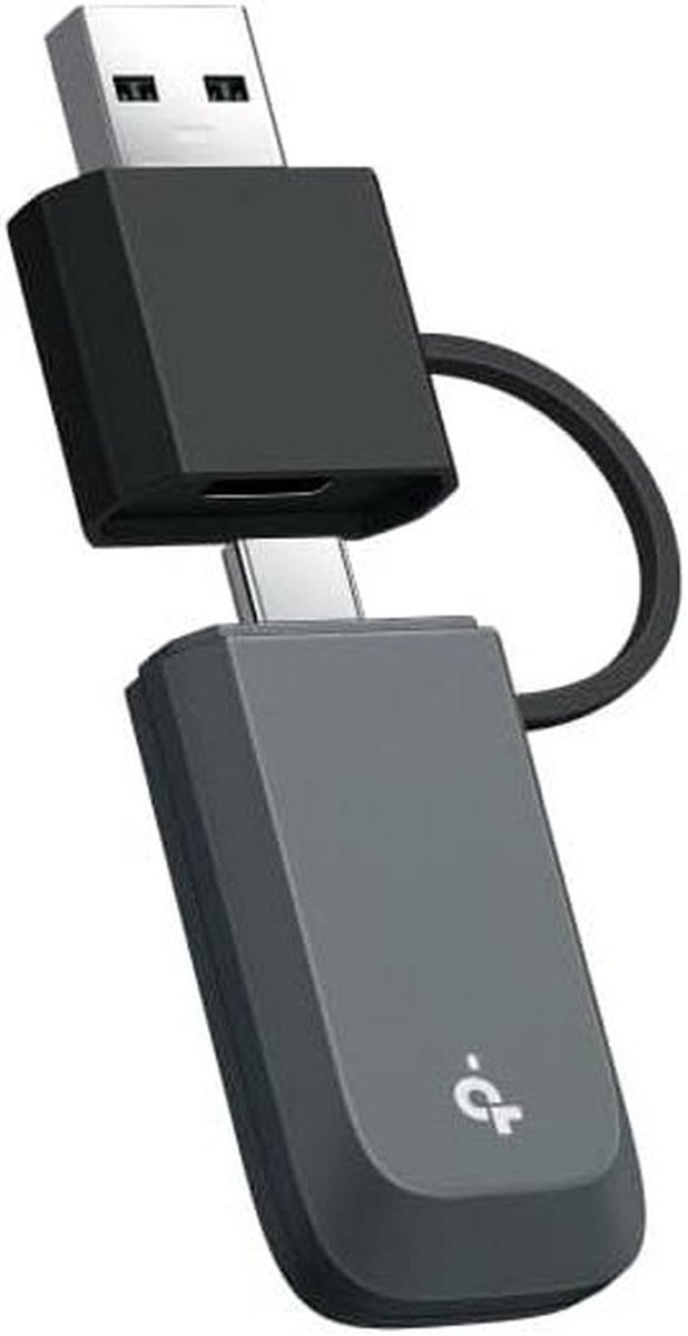 Wifi 7 Adapter - WLAN Stick - Snelle Internetverbinding - Tri-Band MLO - USB 3.0 - Grijs
