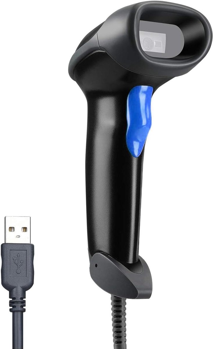 Barcodelezer - QR Scanner - Winkeladministratie - Scherm scannen - 18.5 cm - Blauw