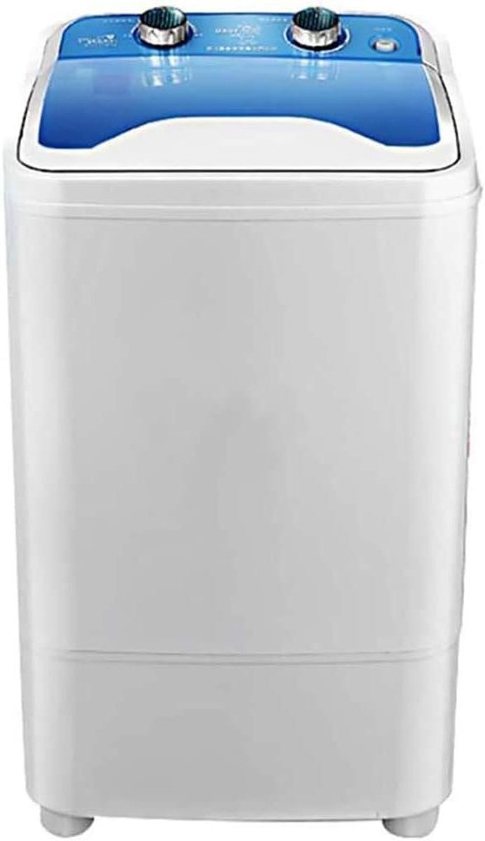 Draagbare Wasmachine Compacte Wasmachine Ruimtebesparend Wassen Semi-Automatisch 7 Kilogram Blauw