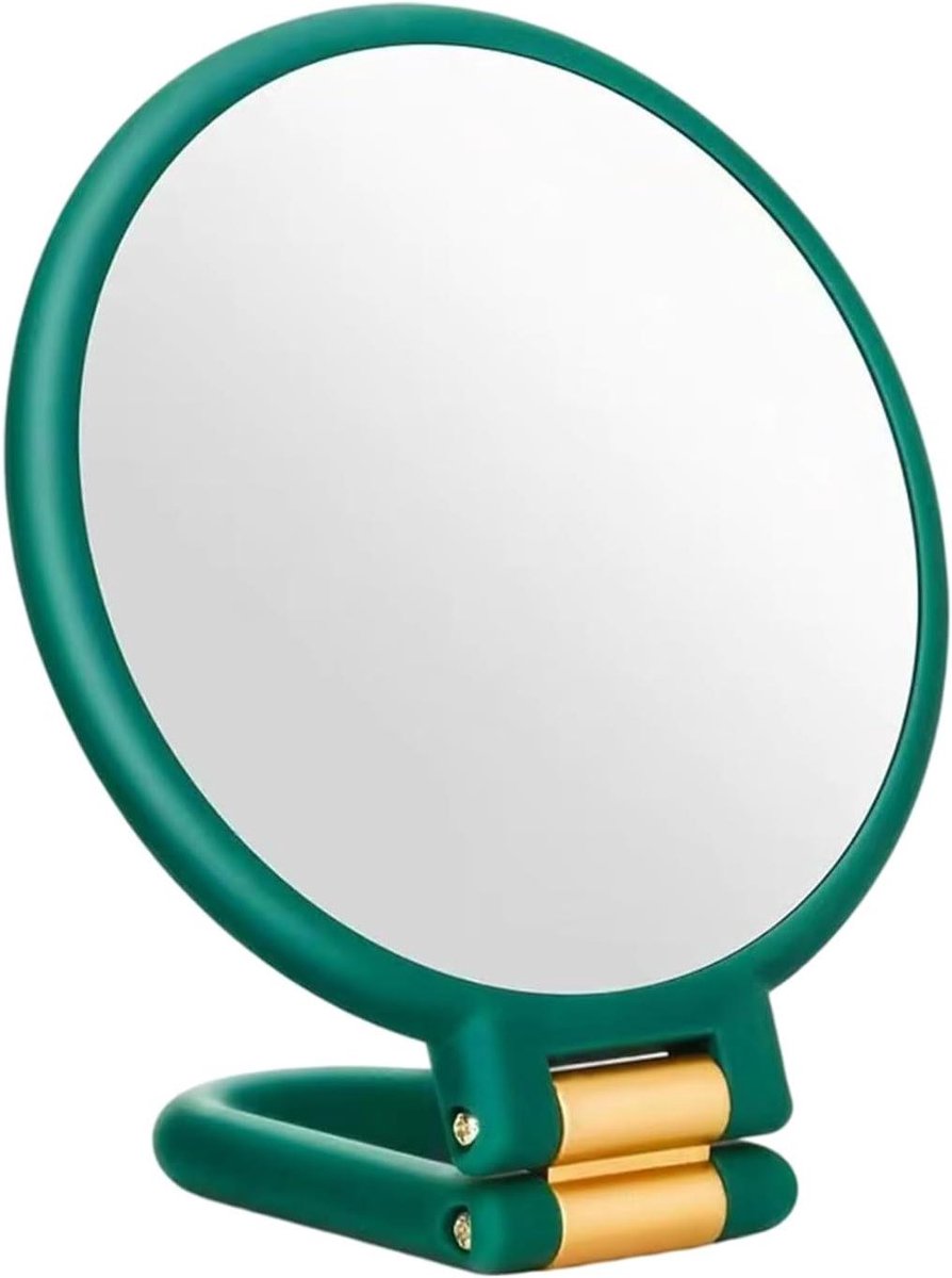 Make-up Spiegel - Vergrotende Spiegels - Gedetailleerde Make-up - 50x Vergroting Dubbelzijdig - 16.5 cm - Groen
