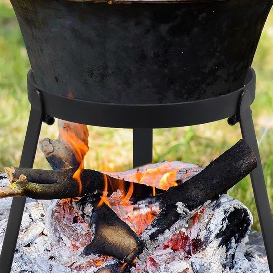 Kampeer Statief - Outdoor Kookstandaard - Koken Buiten - Hittebestendig Staal - 25x25 cm — afbeelding 3