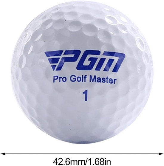 Golfballen - Dubbellaags ballen - Golf training - Hoge elasticiteit - 42.6 mm - Wit — afbeelding 5
