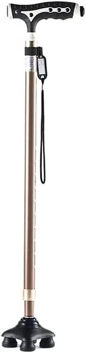 Wandelstokken - Steunstokken - Extra Stabiliteit - Verstelbaar - 140-190cm - Goud