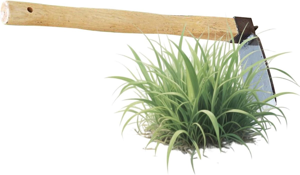 Tuinhak - Grondbewerker - Onkruid verwijderen - Ergonomische handgreep - 38 cm - Metaal