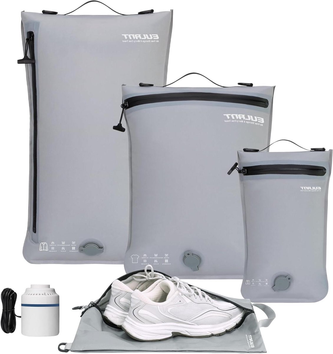 Reis Organizer Set - Pak Tassen - Bagage Opslag - Waterdichte Rits - 4 Delig - Zwart