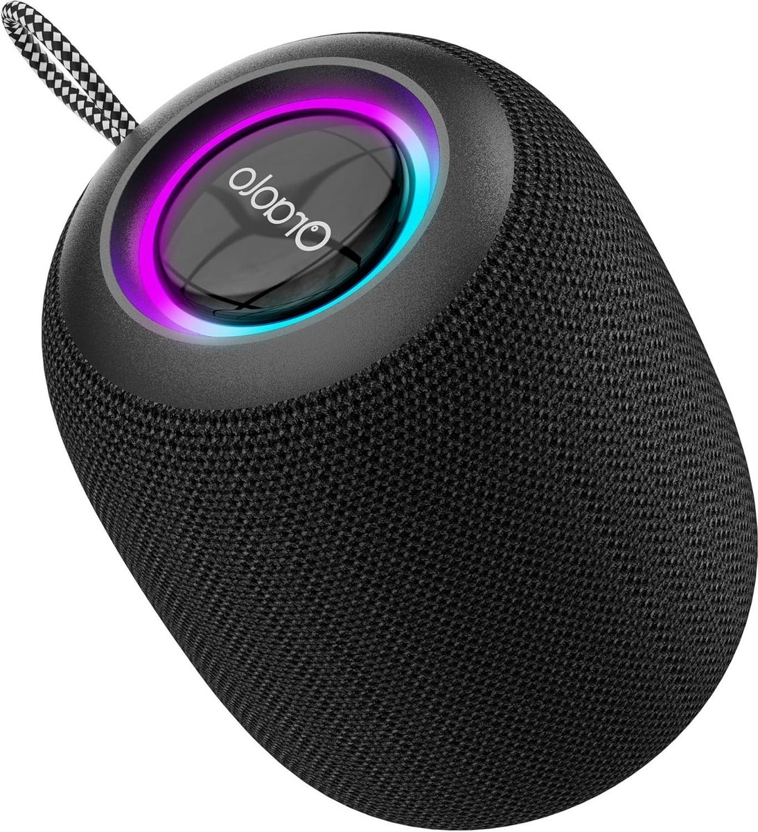 Draagbare Bluetooth Speaker - Kleine geluidsbox - Muziek voor buiten - 15W Krachtig Geluid - 30 Uur Speeltijd - Zwart