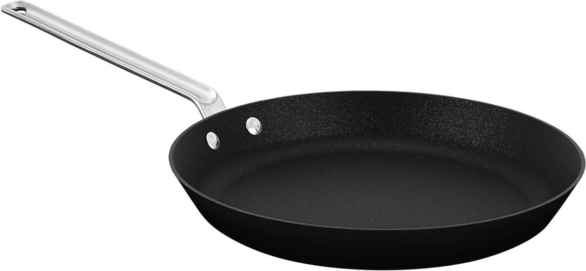 Koekenpan - Koekenpan met deksel - Dagelijks koken - Stratanium+ antiaanbaklaag - 30 cm - Zwart