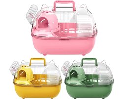 Mini Animal Travels Cage - reiskratkooi, kist voor kleine dieren, hamster travesl box, knaagdieren transport | Lichtgewicht drager bouwen voor konijnen knaagdieren hagedissen korte reis auto uitje
