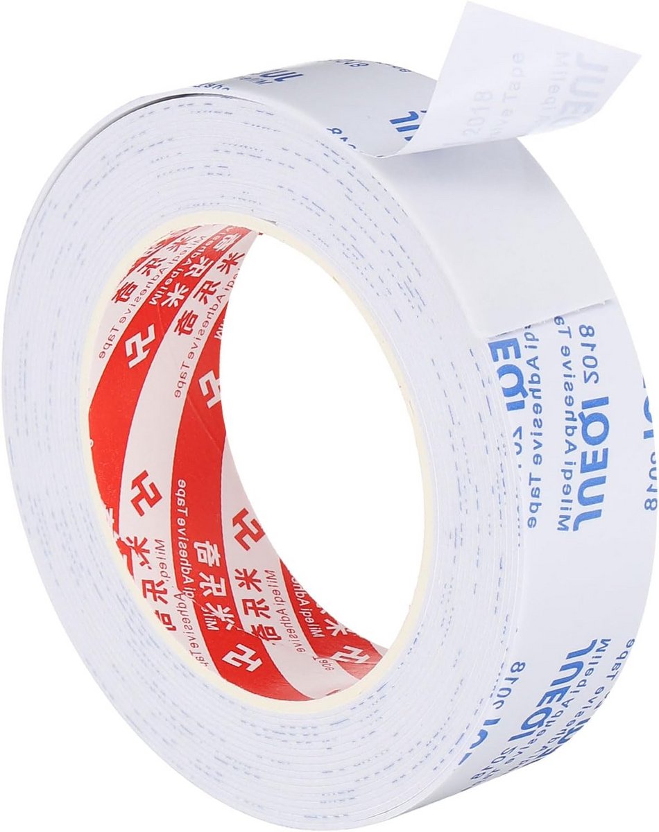 Zelfklevende Schuimafdichtingstape Wit - 5 Meter Afdichtstrip voor Deuren en Ramen