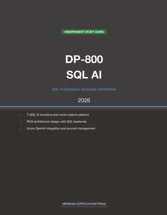 Meridian Certification Press Study Guides- Microsoft DP-800  ... - cover