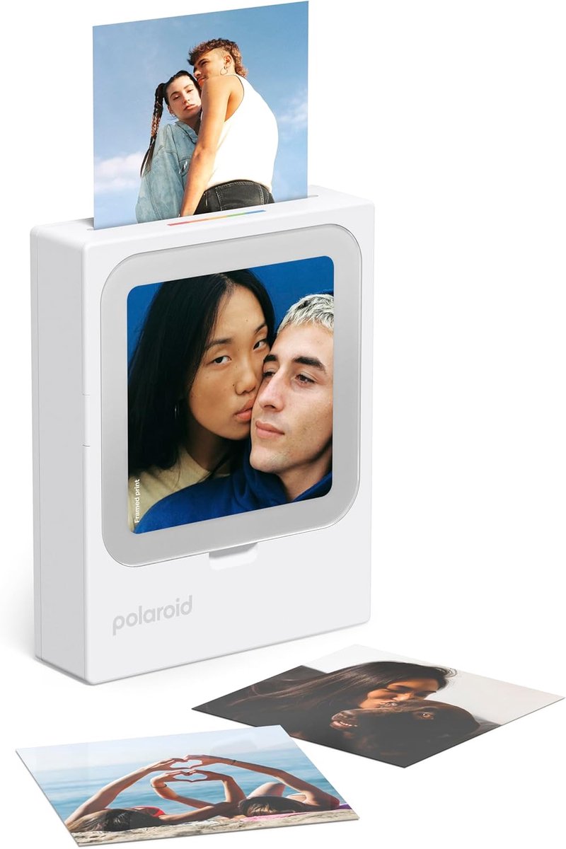 Draagbare Fotoprinter - Mini Printer - Direct Foto's Printen - Sublimatie Technologie - 76 cm Vierkant - Wit