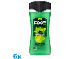 6x Axe douchegel 250ml Anti Hangover