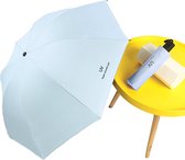UV Paraplu - Paraplu en Parasol in één - Automatisch uitklapbaar én inklapbaar - met UV bescherming - Mini Zonneparaplu - Hand Parasol - Kleur Blauw