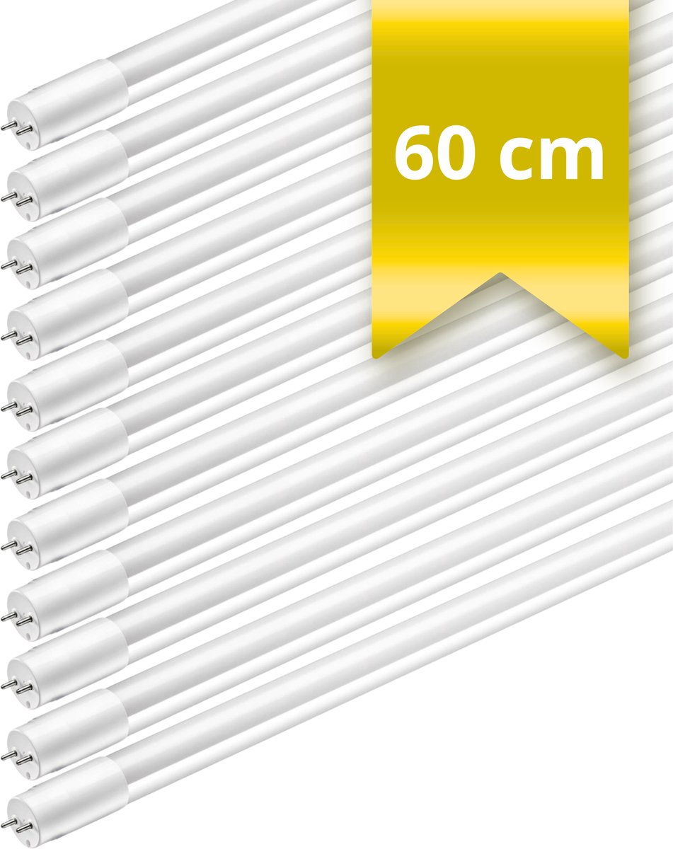 10x TL lampen 60 cm – 18W – Originele TL buizen set van 10 – 840 Neutraal wit – T8