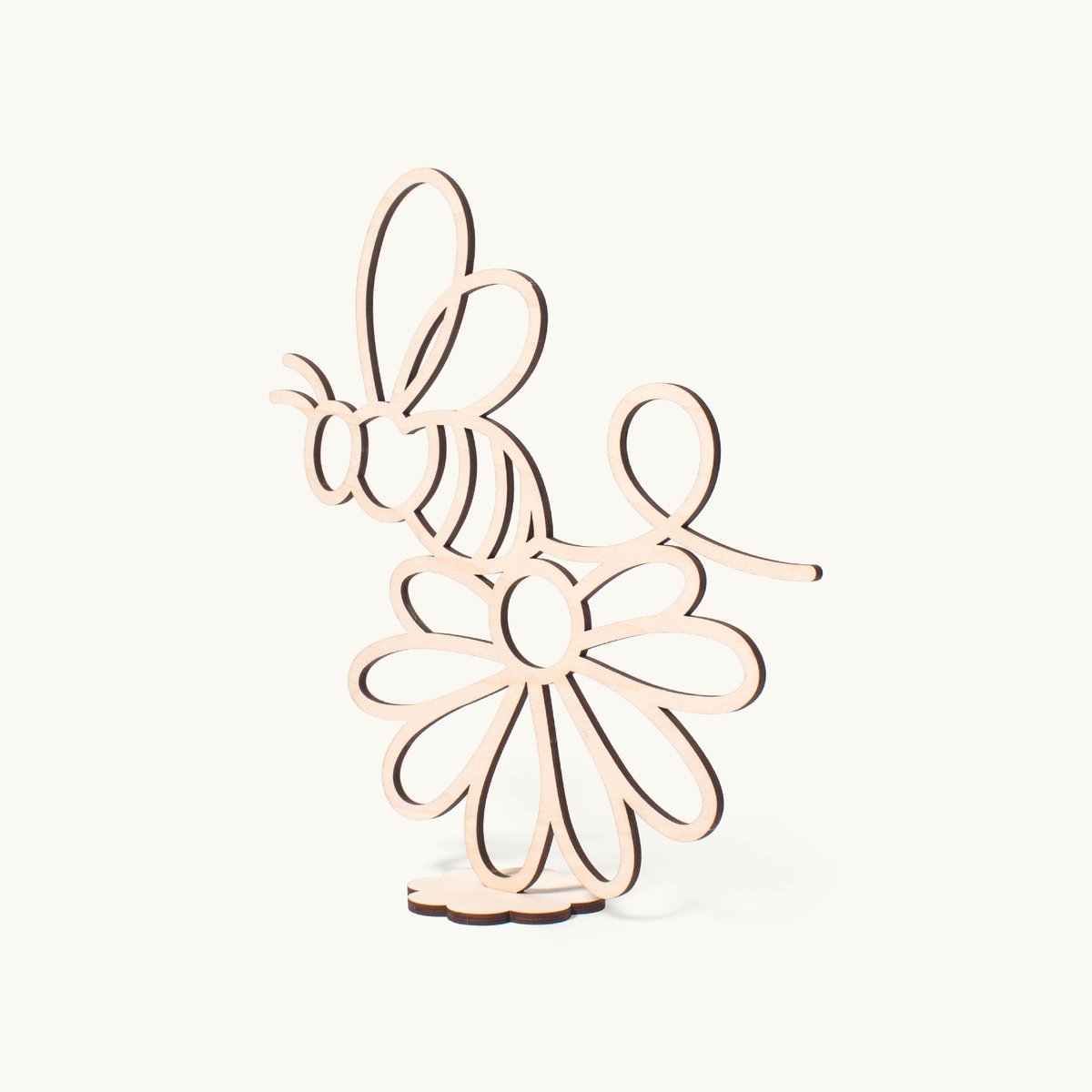 Tussen de bloemen | Staande decoratie | Bij - rust | 25x25