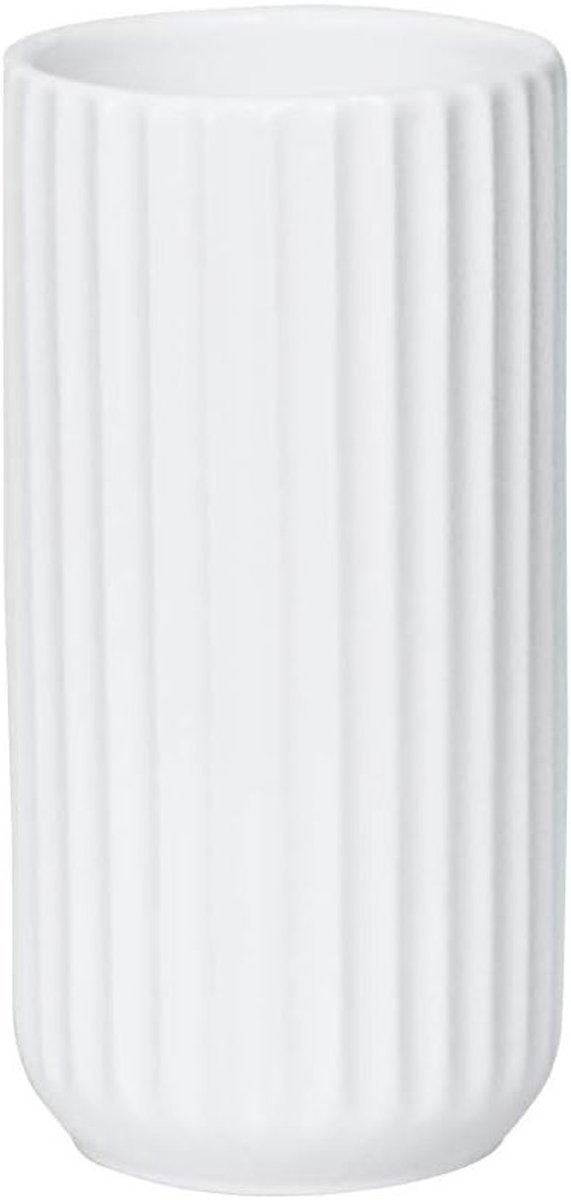 Elegante 7 Inch Witte Keramische Bloemenvase voor Thuisdecoratie, Tafelcentra en Geschenken voor Vrienden en Familie, Perfect voor Feestdagen en Bruiloften