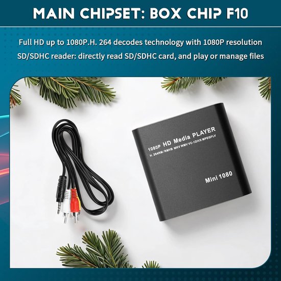 MKV 264 HDD Full HD 1080P USB Media Player met SD Media TV Box Ondersteuning RMVB WMV HDD Player EU Plug — afbeelding 3