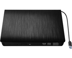 Externe drive - Optisch station - Bestanden overzetten - Snelle USB 3.0 - 14.7 cm - Zwart