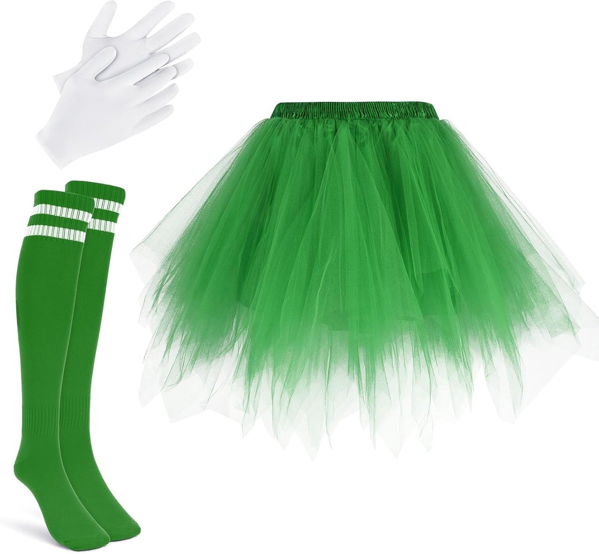 Vrouwelijke Puffy Tulle Rok voor Carnaval, Feest en 80s Thema, Mini Tulle Rok