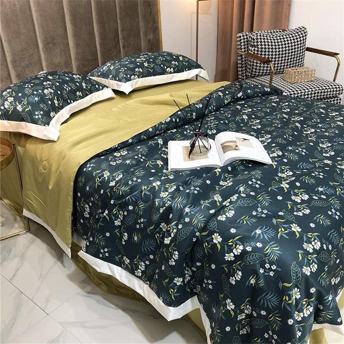 Zomer dekbed - Air-conditioning deken - Comfortabel slapen - Gewassen zijde - 180x220cm - 