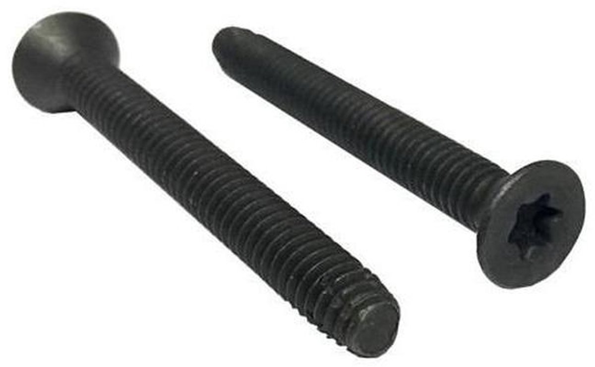 Vloerplaat Schroeven - Dekschroeven Torx - Vaste Bevestiging - Platte Kop Design - 5/16-18x2 1/2 - Zilverkleurig