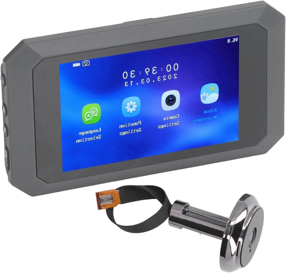 Video Deurbel - Camera Deurklok - Toegang Controleren - 1080p HD Beeld - 3.97 Inch Scherm - Zwart