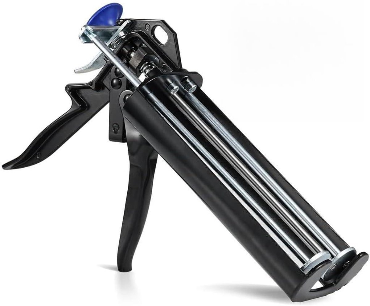 Kitpistool - Kitspuit - Paneel Verlijmen - Hoge Stuwkracht - 400 ml Cartridge - Zwart