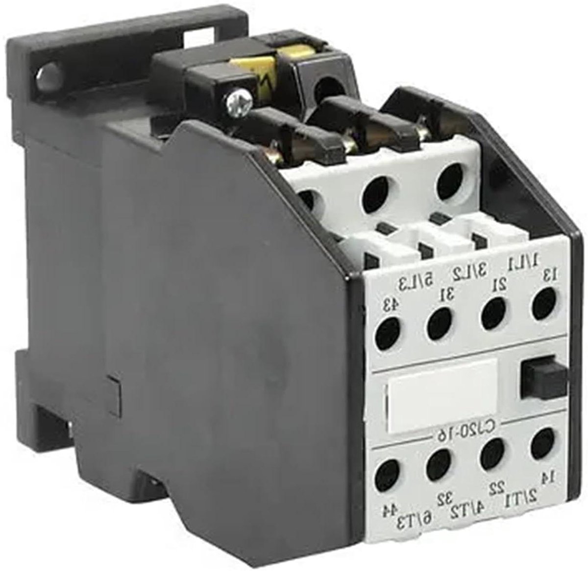 Stroomschakelaar - Magnetische schakelaar - Stroombeveiliging - 35mm montagerail - 11KW - Grijs