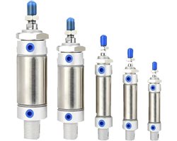 Luchtcilinder - Pneumatische cilinder - Industriële automatisering - Dubbelwerkend ontwerp - 400 mm slag - RVS