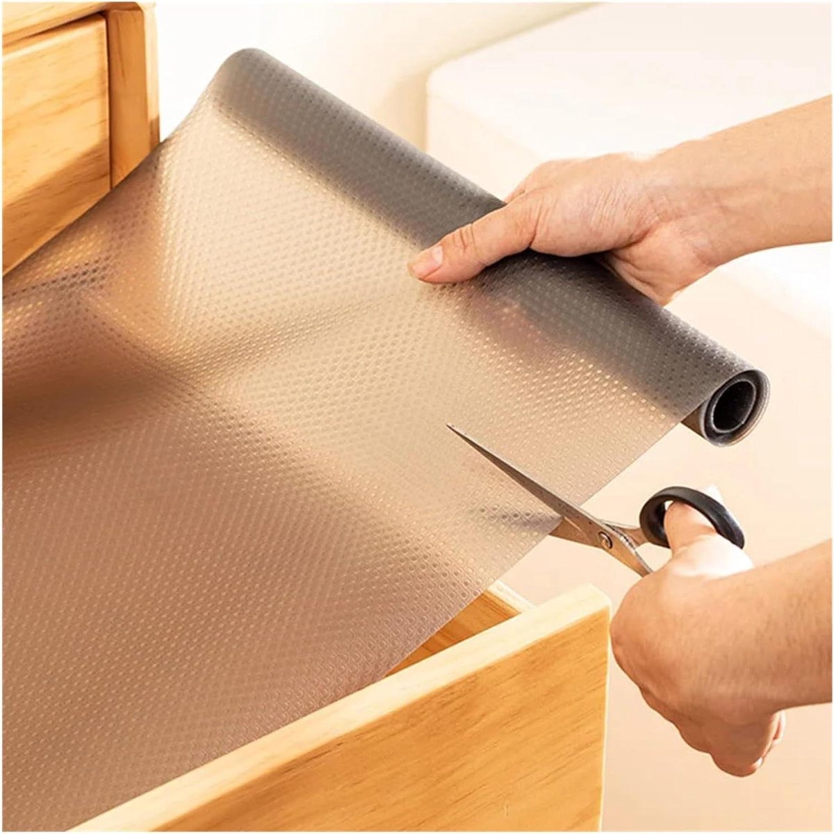 Lade mat - Plank bescherming - Keuken organiseren - Antislip oppervlak - 60 x 150 cm - Zwart
