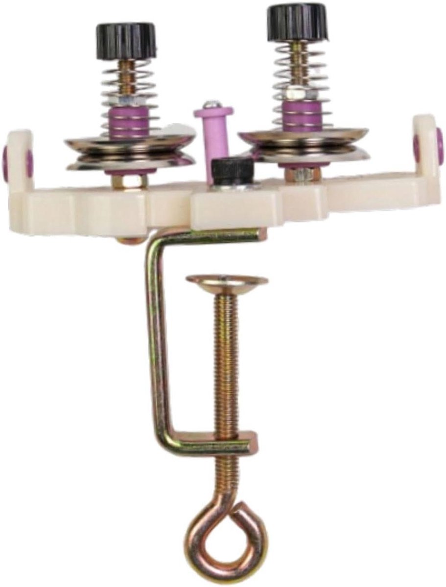 Draadopwinder met Spanner - Garenwikkelaar Lintmachine - Efficiënt Knutselen - Dubbelzijdig Ontwerp - Tot 4cm Klem - Metaal