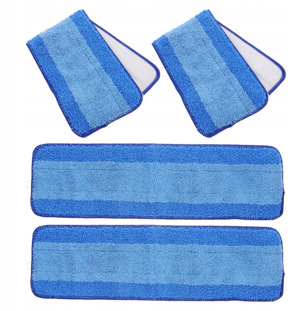 Set van 4 donkerblauwe dweilpads voor het schoonmaken van vloeren