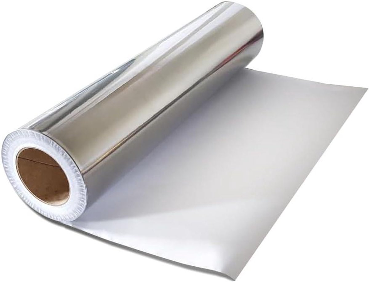 Aluminiumfolie - Zelfklevende tape - Beschermende afscherming - Universeel inzetbaar - 550 mm x 50 meter - Zilver