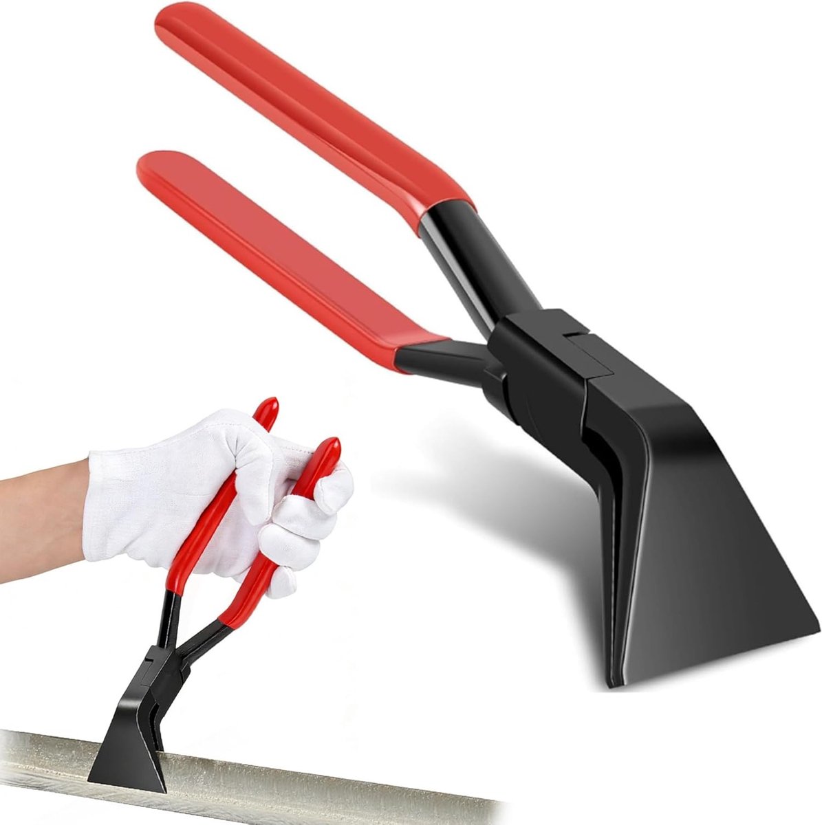 Vouwtang voor het buigen en gladstrijken van platen met anti-slip grip, ideaal voor metaalbewerking en knutselen