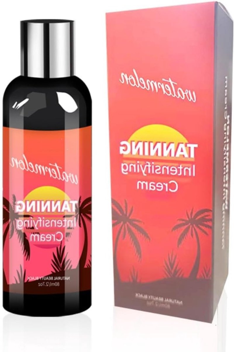 Zonnebank Versneller Crème 80 ml, Zelfbruinende Crème voor Alle Huidtinten, Natuurlijke Ingrediënten, Waterproof en Langdurig Effect