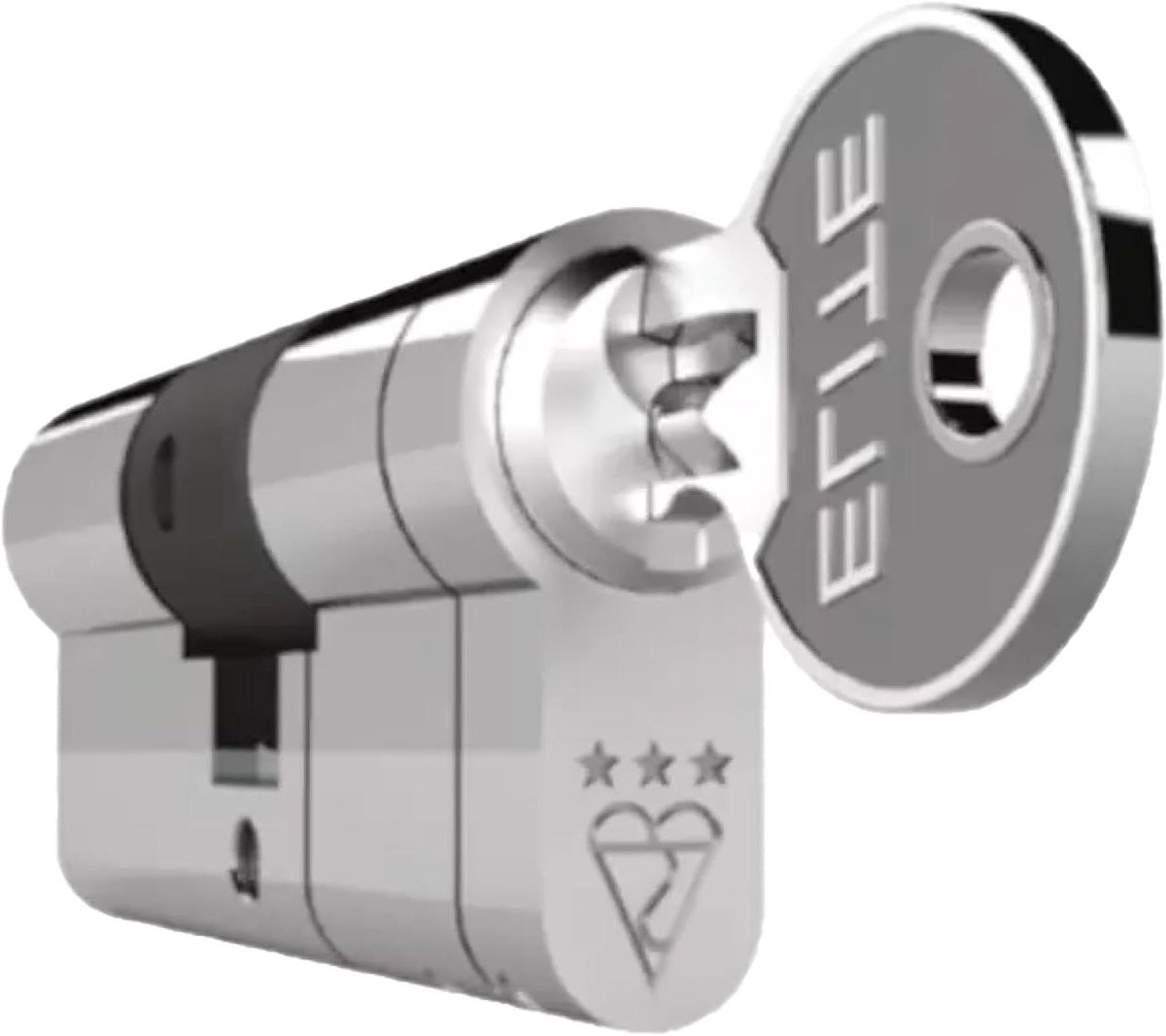 Cilinderslot - Deurslot Profielcilinder - Beveiliging Deur - 3 Sterren Keurmerk - 45mm INT/55mm EXT - Chroom