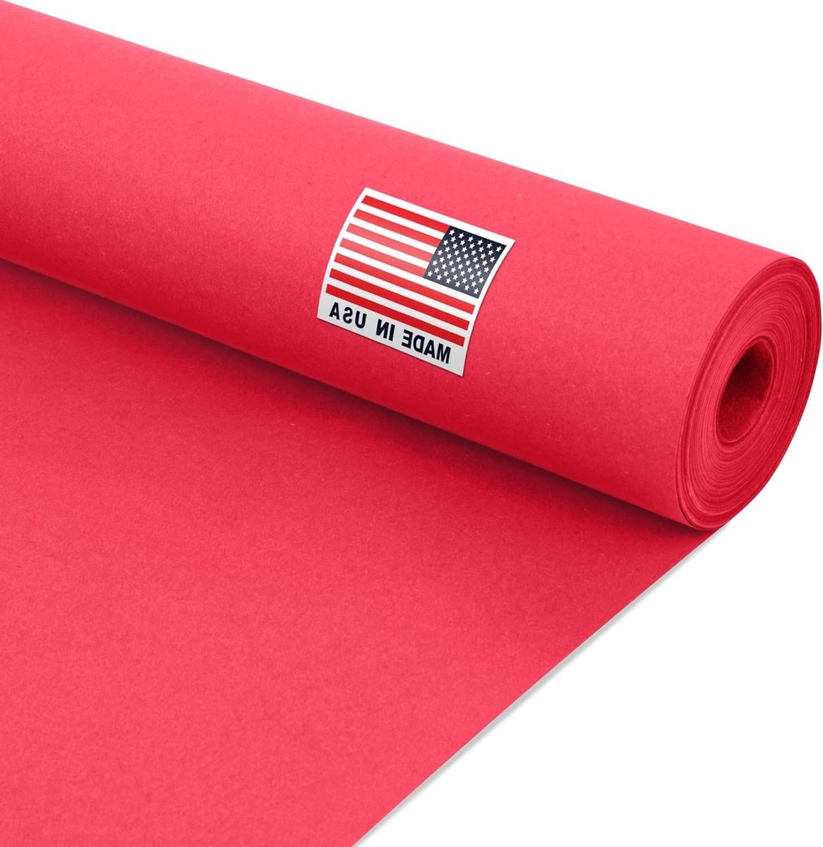 Kraftpapier Rol - Knutselpapier Gekleurd - Geschenk Inpakken - Extra Dik Papier - 24 x 1100 inch - Rood