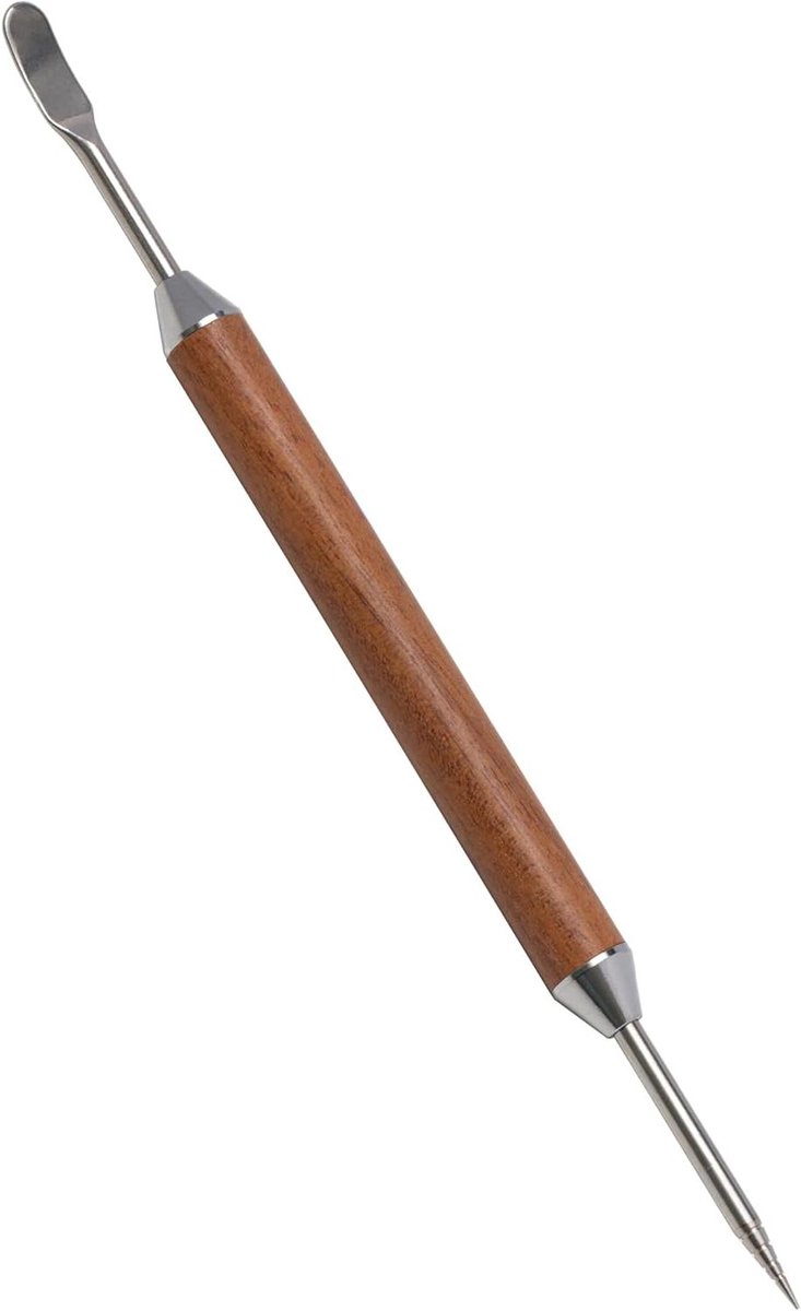 Koffie Pen Kunst - Latte Art Naald - Koffie Decoratie - Roestvrij Staal - 17.78 cm - Zilver