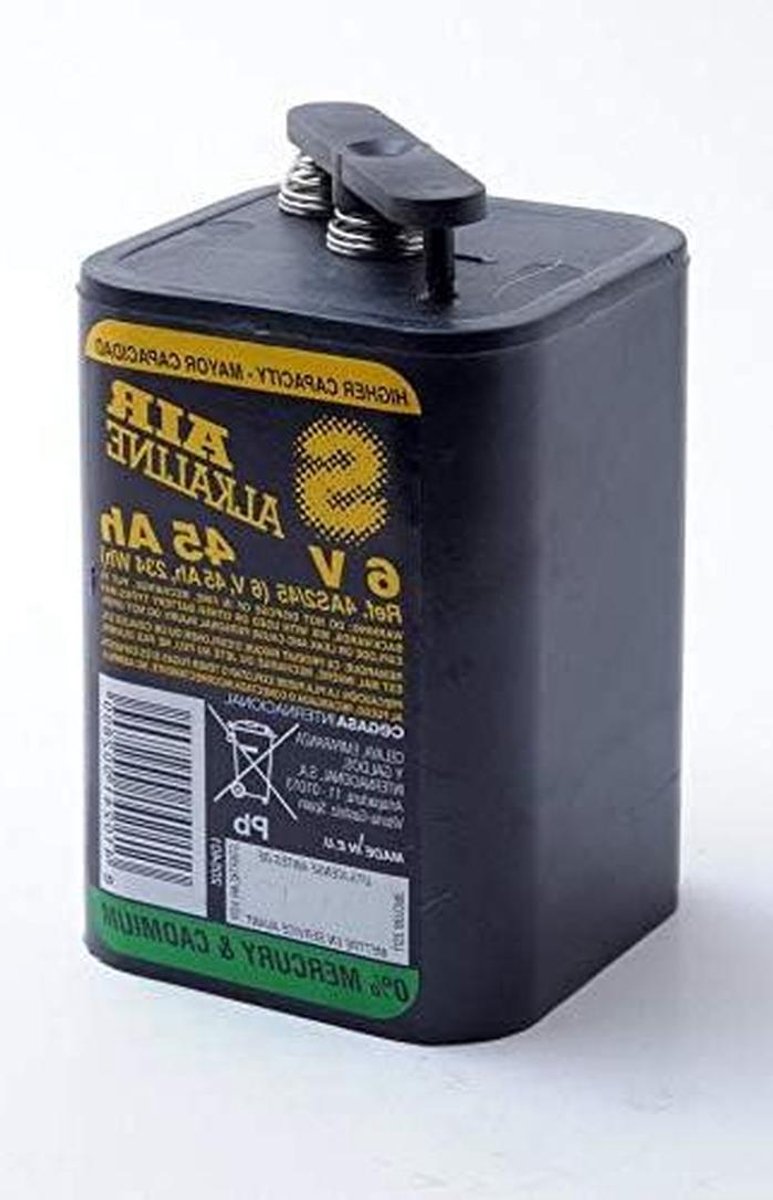 Alkaline Batterij - 6V Batterij Wegwerp - Elektrisch Gereedschap - Luchtontlading Technologie - 45 Ah - Niet gespecificeerd