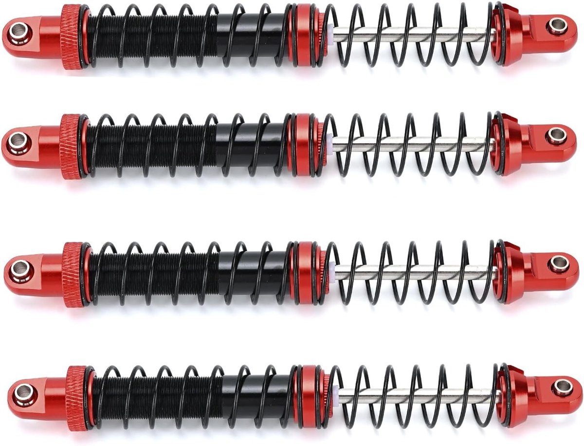 4-delige set schokdempers voor 1/10 RC crawler auto, twee fasen schokabsorbers voor SCX10, AXI231017, TRX-4 en D90 (120mm)