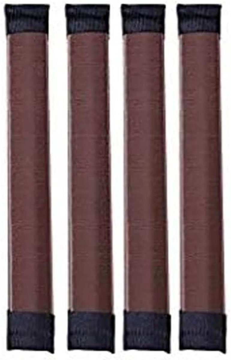 Haar Bun Maker - Haar Styling Tool - Snel Kapsels Maken - Zachte Schuim Donut - 4 Stuks - Bruin