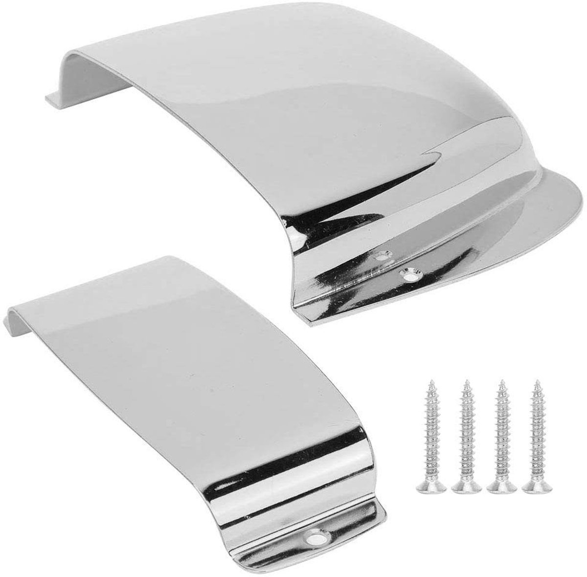 Zinc Alloy Pickup Deck Cover Set voor PB Basgitaar met Montage Schroeven - Zilver