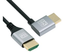 VT Goods – HDMI Kabel – 90 Graden Hoek – 8K@60Hz – 1m – 48Gbps – Perfect voor TV Monitor en Computer – Hoogwaardige Beeldkwaliteit – Geschikt voor G…