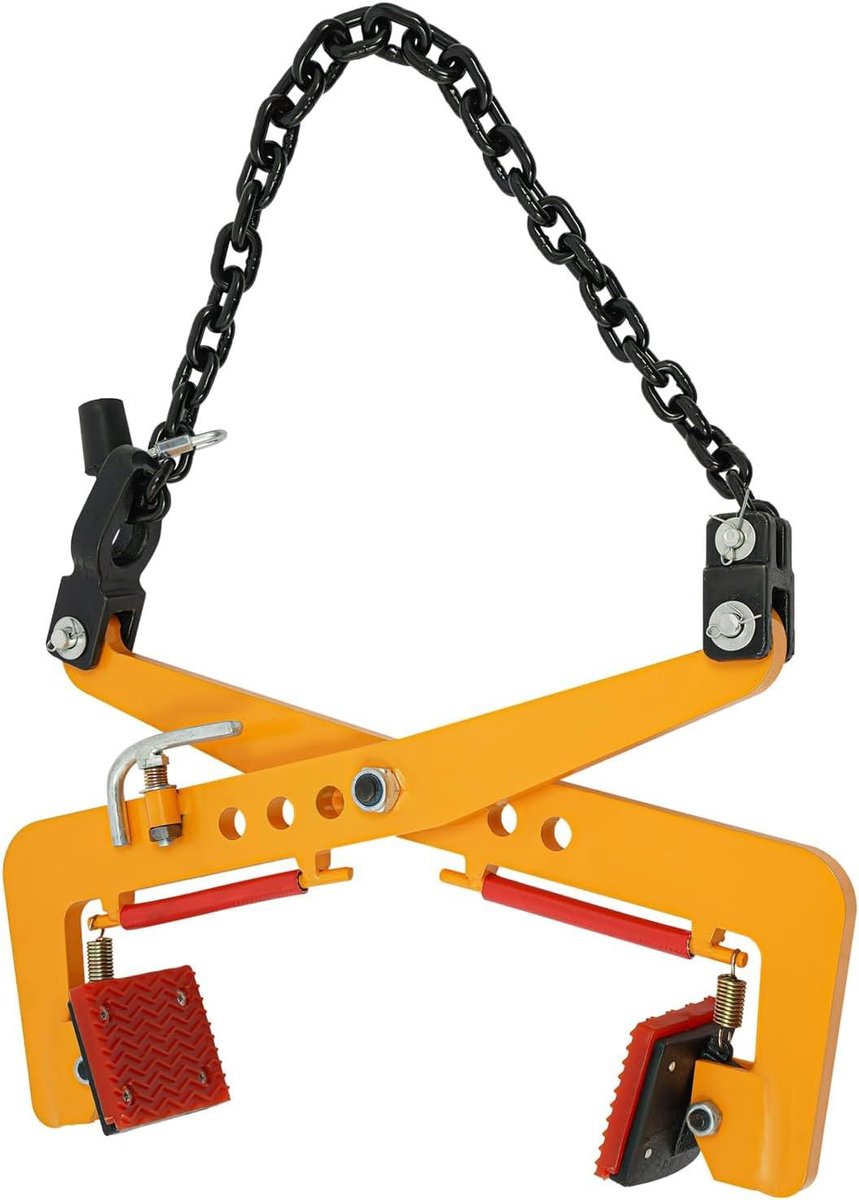 Steen Grijper - Pallet Tang - Zwaar Werk - Verstelbare Klem - 325 kg - Geel