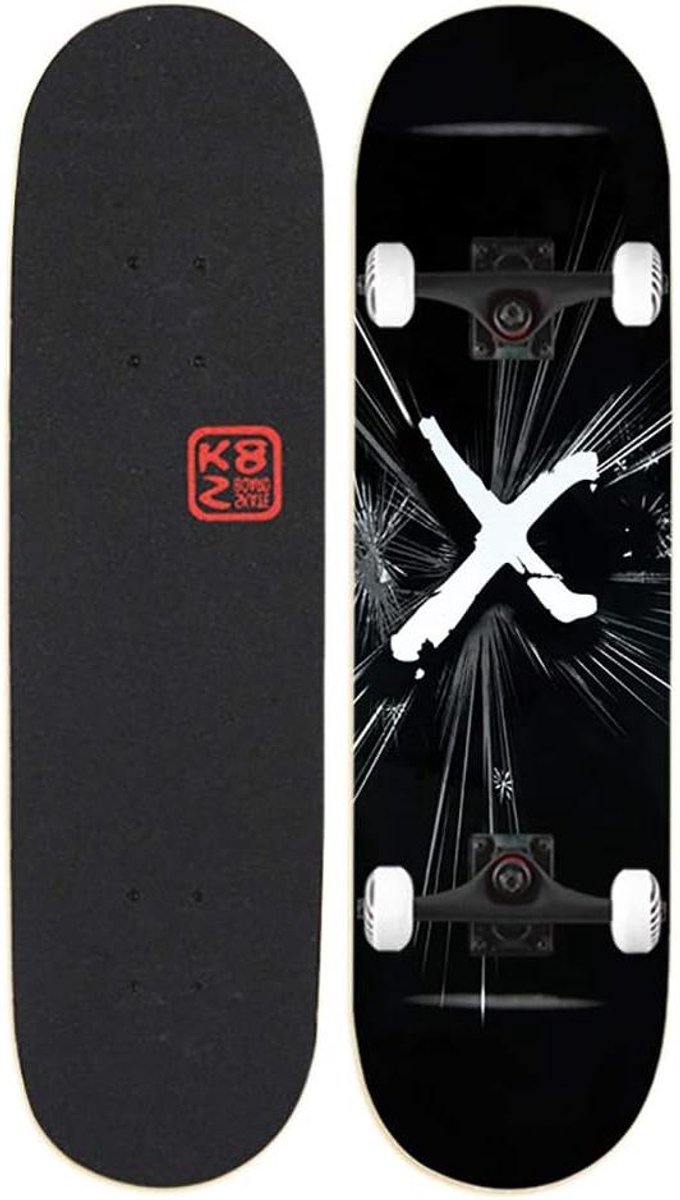 Complete Skateboards Cruiser Pro Board Stunts en Tricks 8 Lagen Esdoorn Dek 31 x 8 Inch