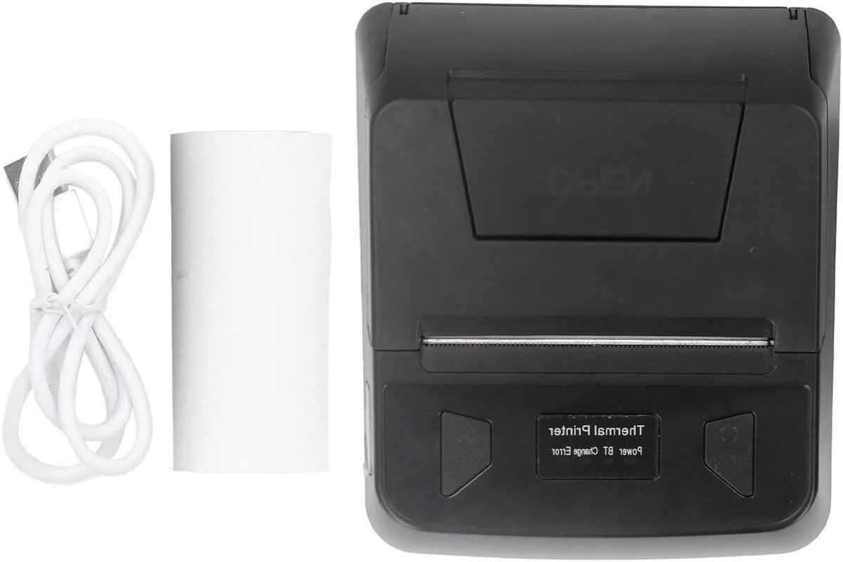 Bonnenprinter - Mobiele Printer - Kleine Bedrijven - Hoge Snelheid Printen - 80 mm - Zwart