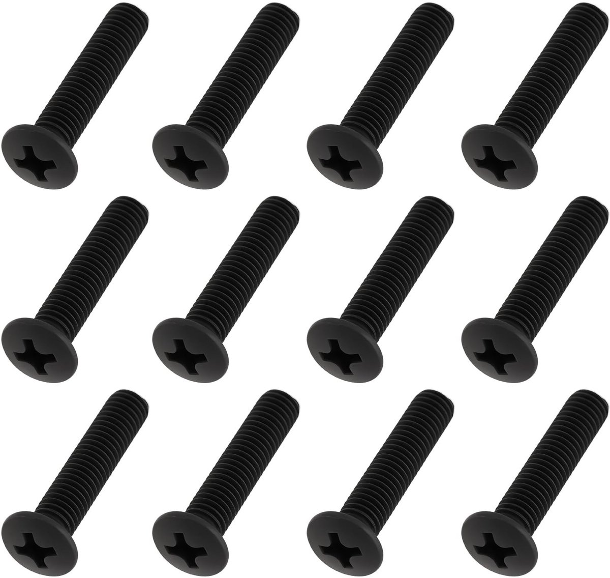 aladdien - Reverse Thread Chuck Screws - 30x M5x25mm - Zwart Platkop - Voor Boorkop Bevestiging - Hoogwaardige bevestigingsschroeven - Geschikt voor...