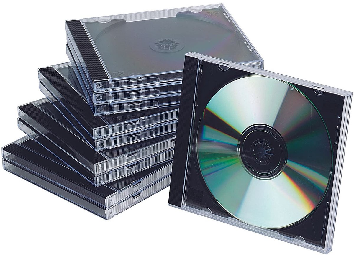 Standaard Doorzichtige CD/DVD Hoezen - Set van 10 stuks