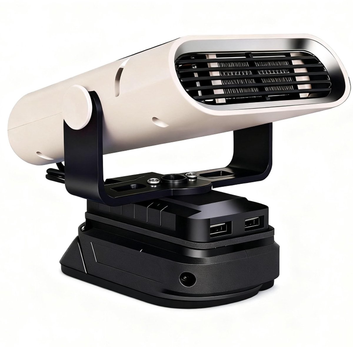 ONF3 - Draagbare Accu Verwarmingskachel - Stil en Efficiënt - 2 Warmte-instellingen - 360° Rotatie - Ideaal voor Thuis - Compact en Handzaam